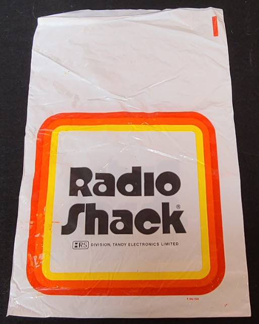 Radio Shack Bag Small 5.5 X 8 F.66-159