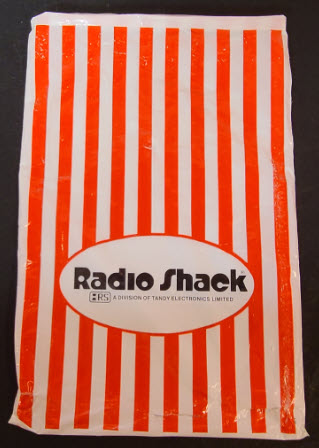 Radio Shack Bag Large 15 X 9.75 Red White